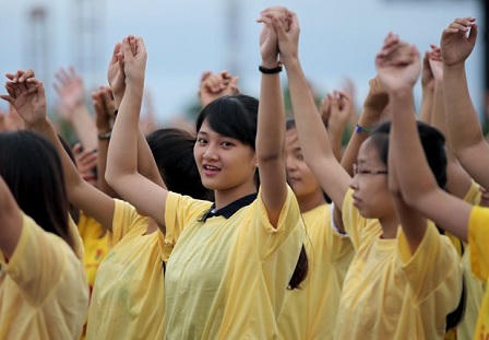 12.000 đoàn viên, thanh niên hát Quốc ca dưới cờ Tổ quốc